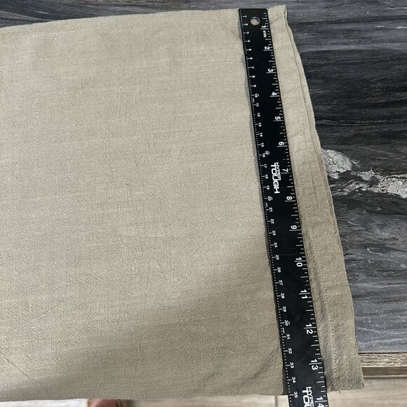 Womens Pants Large Pockets Stretch Boho Wide Leg Linen Blend Lagenlook Neutral - Picture 11 of 12